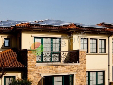 別墅14KW屋頂光伏發電案例